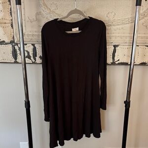 Lou & Grey Black Long Sleeve Dress